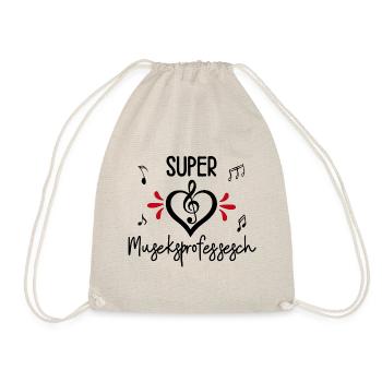 Super Professeure de Musique – Cadeau Original - Sac de sport léger - nature - Devant