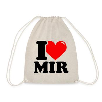 Je m’aime Prénom - Sac de sport léger - nature - Devant