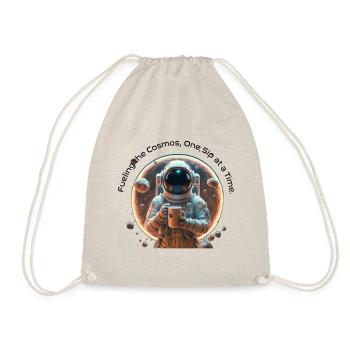 Astronaut coffee ´Fueling the cosmos one sip´ - Turnbeutel - Natur - Vorne