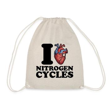 J’adore les cycles de l’azote - Sac de sport léger - nature - Devant