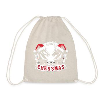Merry Chessmas Chess Christmas - Drawstring Bag - nature - Front