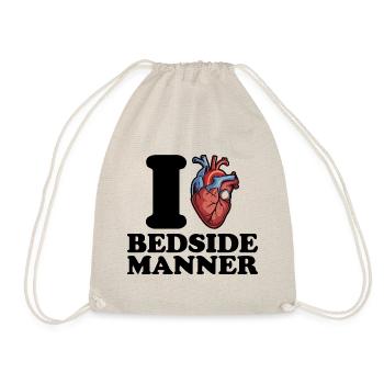 I love the way by the bed - Drawstring Bag - nature - Front