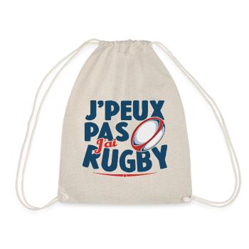 Je Peux Pas J'ai Rugby Cadeau Amoureux De Rugby - Sac de sport léger - nature - Devant