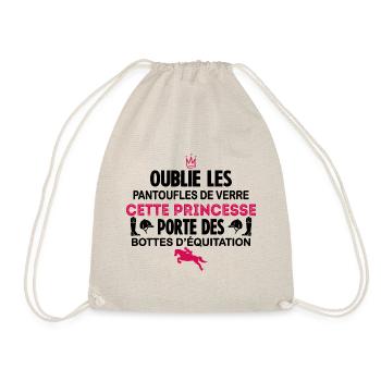 Cette Princesse Porte Des Bottes D équitation - Sac de sport léger - nature - Devant