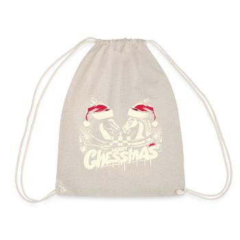 Merry Chessmas Chess Christmas - Drawstring Bag - nature - Front