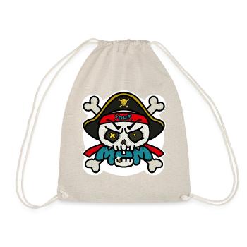 Gomme Crâne - Sac de sport léger - nature - Devant