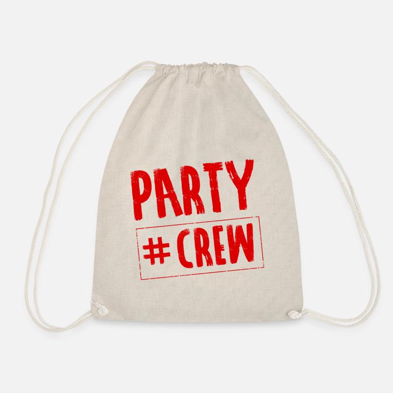 Party Crew Feiern - Turnbeutel - Natur