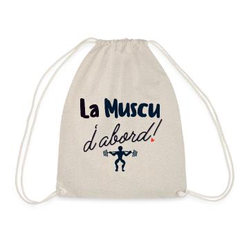 La muscu d abord - Sac de sport léger - nature - Devant