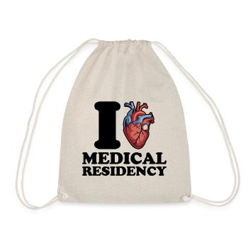 I love residency training - Drawstring Bag - nature - Front