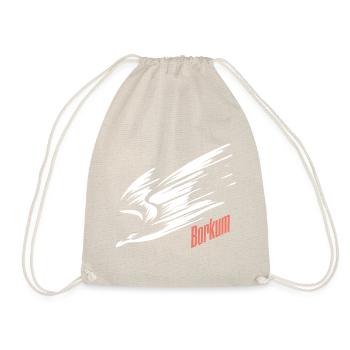 Borkum Sturzflug Tiefflieger Möwe Urlaub T-Shirt - Turnbeutel - Natur - Vorne