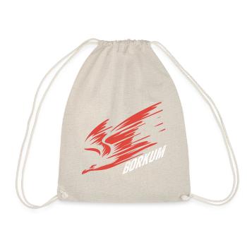 Borkum Sturzflug Tiefflieger Möwe Urlaub T-Shirt - Turnbeutel - Natur - Vorne
