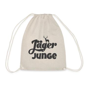 Jäger Junge Nachwuchsjäger Jagd Papa Jäger Baby - Turnbeutel - Natur - Vorne