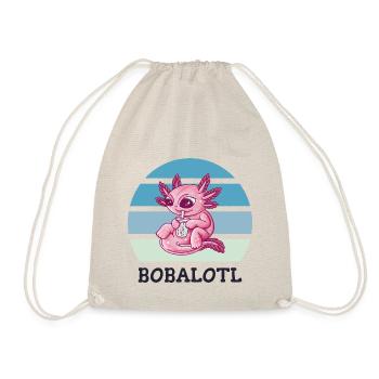 Boba Bubble Tea Axolotl Bobalotl - Drawstring Bag - nature - Front
