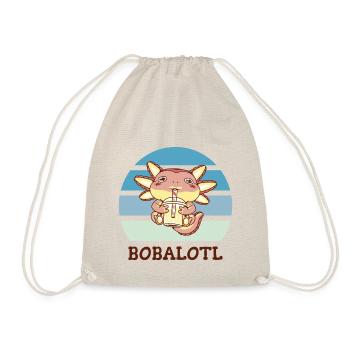 Boba Bubble Tea Axolotl Bobalotl - Drawstring Bag - nature - Front