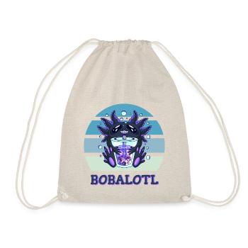 Boba Bubble Tea Axolotl Bobalotl - Drawstring Bag - nature - Front
