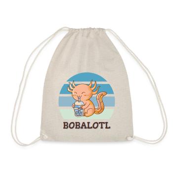 Boba Bubble Tea Axolotl Bobalotl - Drawstring Bag - nature - Front