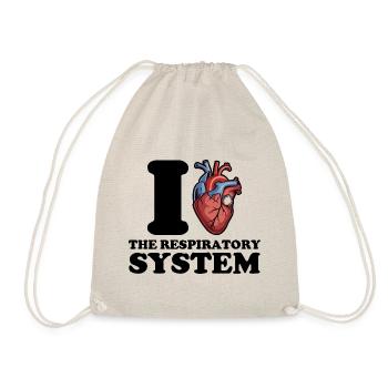 J’adore le système respiratoire - Sac de sport léger - nature - Devant