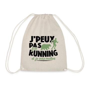 Je Peux Pas J'ai Running Et Je Suis Motivé - Sac de sport léger - nature - Devant