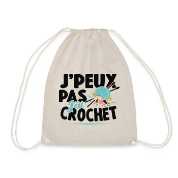 Je Peux Pas J'ai Crochet Cadeau Couture - Sac de sport léger - nature - Devant