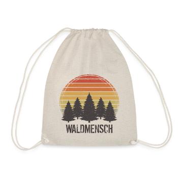 Wald Mensch Bäume Baum Waldliebhaber Waldmensch - Turnbeutel - Natur - Vorne
