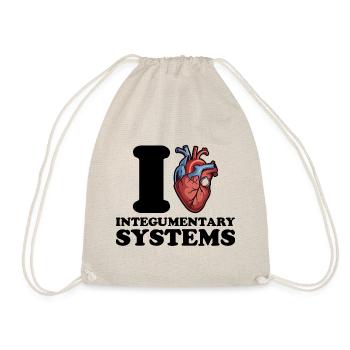 I love Integumentary Systems - Drawstring Bag - nature - Front