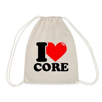 I Love Core - Fitness Haltérophilie Drôle - Sac de sport léger - nature - Devant