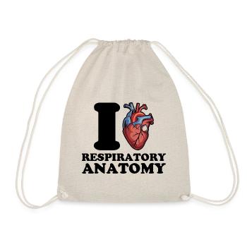 J’adore l’anatomie du système respiratoire - Sac de sport léger - nature - Devant