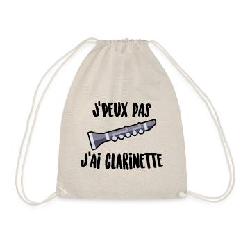 J'peux pas j'ai clarinette - Sac de sport léger - nature - Devant