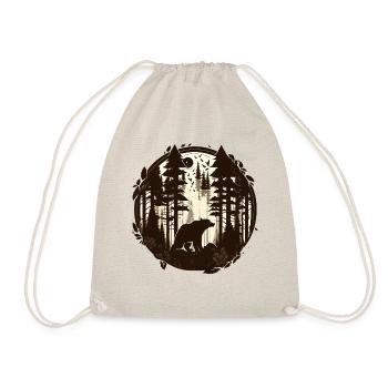 Brown bear in the Black Forest - Drawstring Bag - nature - Front