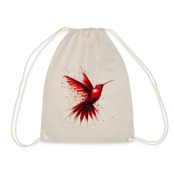 Red hummingbird - Drawstring Bag - nature - Front