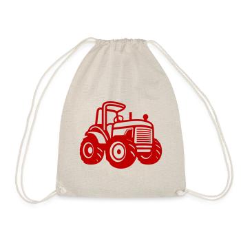 Tractor Icon - Drawstring Bag - nature - Front