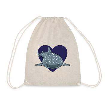 Amour de requin baleine - Sac de sport léger - nature - Devant