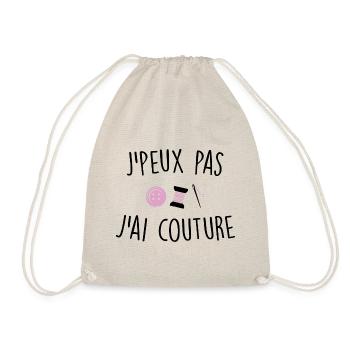 J'peux pas j'ai couture - Sac de sport léger - nature - Devant