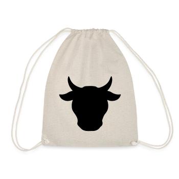 Kuh Kuhkopf Bulle Stier Bauer - Turnbeutel - Natur - Vorne