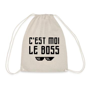 C'est moi le boss - Sac de sport léger - nature - Devant