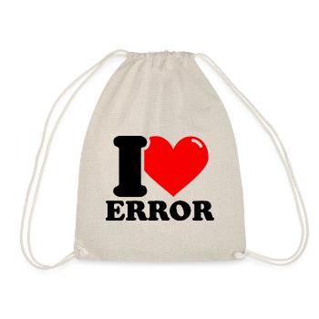 I love error Vorname - Turnbeutel - Natur - Vorne
