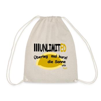 Think about it for a moment! the sun - Drawstring Bag - nature - Front