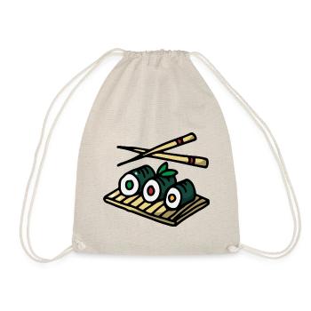 Sushi Rolls Japanese Cuisine Sushi Chef - Drawstring Bag - nature - Front