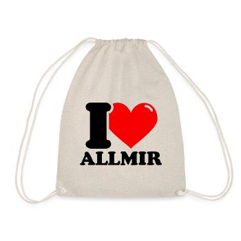 I love allmir First name - Drawstring Bag - nature - Front