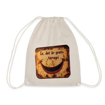 Smile it's free therapy - Charming tin sign - Drawstring Bag - nature - Front