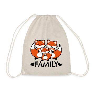 Famille Fox Famille Fox famille renard - Sac de sport léger - nature - Devant