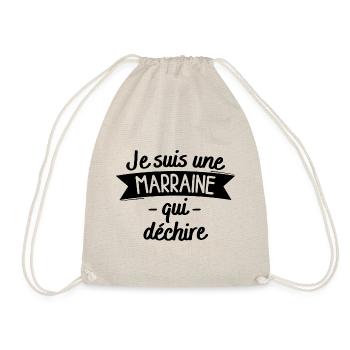 Marraine qui déchire - Sac de sport léger - nature - Devant