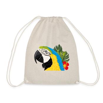 Macaw parrot - Drawstring Bag - nature - Front