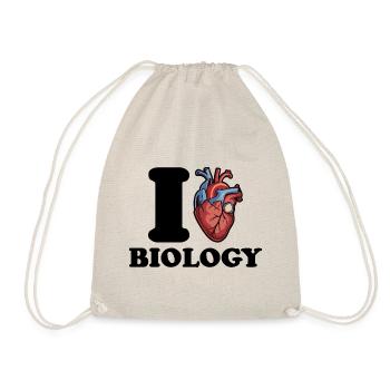 I love biology - Drawstring Bag - nature - Front