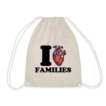 J’aime les familles - Sac de sport léger - nature - Devant