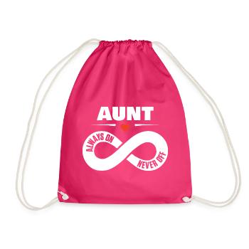 Cadeau pour la chemise Dear Aunt Heart - Sac de sport léger - fuchsia - Devant
