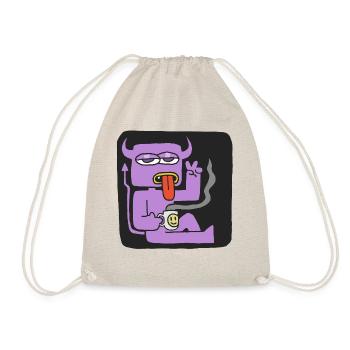 Coffee Demon - Drawstring Bag - nature - Front