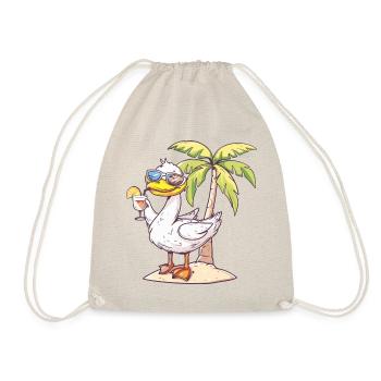 Goose Summer Beach Vacation - Drawstring Bag - nature - Front