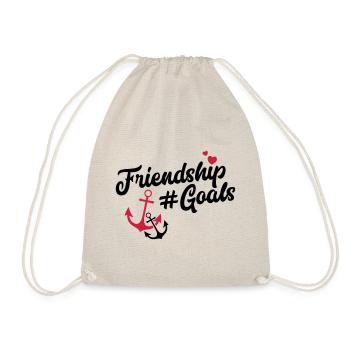 Friendship Goals Freundschaft - Turnbeutel - Natur - Vorne