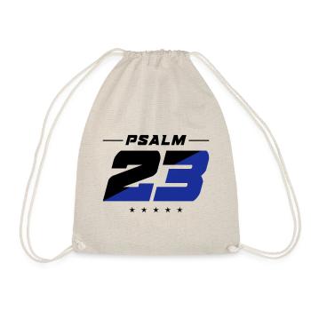 psalm 23 bible verse - Drawstring Bag - nature - Front